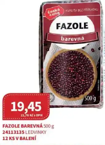 Kubík potraviny Fazole barevná nabídka
