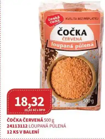 Kubík potraviny Čočka červená nabídka