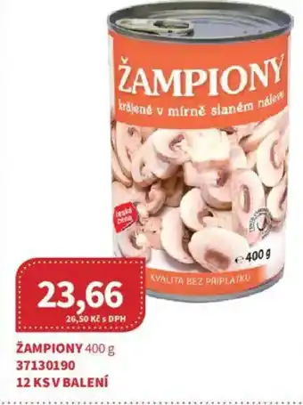 Kubík potraviny Žampiony nabídka