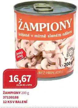 Kubík potraviny Žampiony nabídka