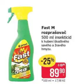 Teta Fast M rozprašovač nabídka