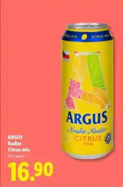 Lidl ARGUS Radler Citrus mix nabídka