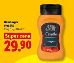 Lidl Hamburger omáčka nabídka