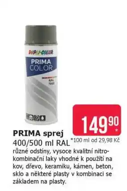 Teta PRIMA sprej 400/500 ml RAL nabídka