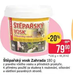 Teta Štěpařský vosk Zahrada nabídka