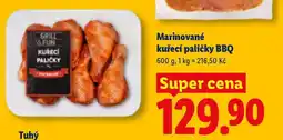 Lidl Marinované kuřecí paličky BBQ nabídka