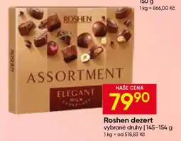Hruška Roshen dezert nabídka
