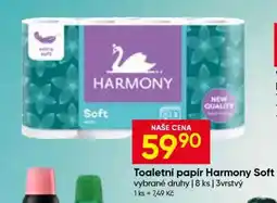 Hruška Toaletní papír Harmony Soft nabídka