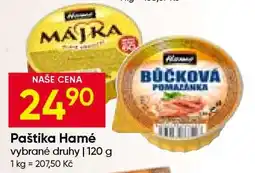 Hruška Paštika Hamé nabídka