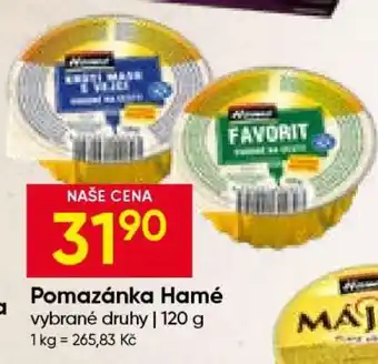 Hruška Pomazánka Hamé nabídka