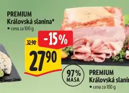 Albert PREMIUM Královská slanina nabídka