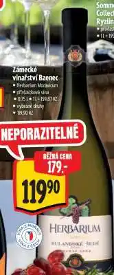 Albert ZÁMECKÉ VINAŘSTVÍ BZENEC Herbarium Moravicum nabídka