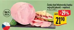 Albert Česká chuť Mistrovská šunka nejvyšší jakosti - vepřová nabídka