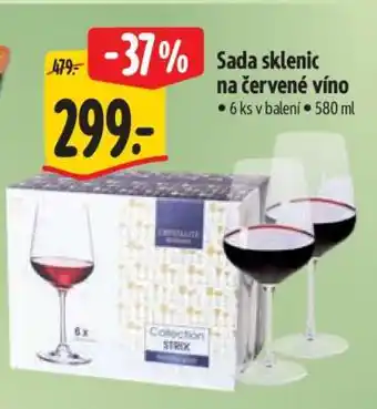 Albert Sada sklenic na červené víno nabídka