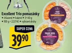 Albert Excellent Trio pomazánky nabídka