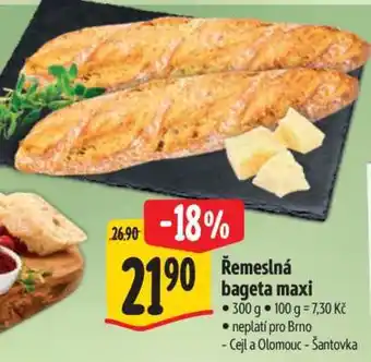 Albert Řemeslná bageta MAXI nabídka