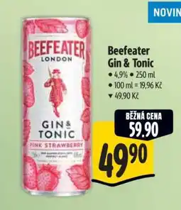 Albert Beefeater Gin & tonic nabídka