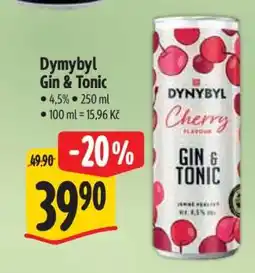 Albert Dymybyl Gin & Tonic nabídka
