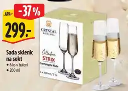 Albert Sada sklenic na sekt nabídka