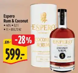 Albert Espero Rum & Coconut nabídka