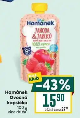 Billa Hamánek ovocná kapsička nabídka