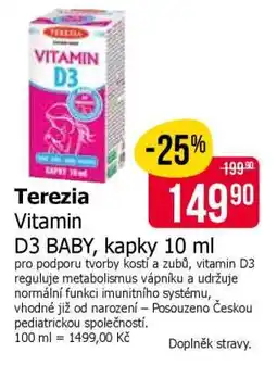 Teta Terezia Vitamin D3 BABY kapky 10 ml nabídka