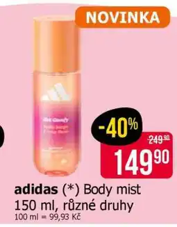Teta adidas Body mist nabídka