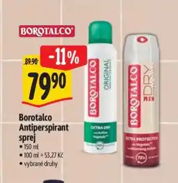 Albert Borotalco antiperspirant sprej nabídka