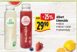 Albert Albert Limonáda nabídka