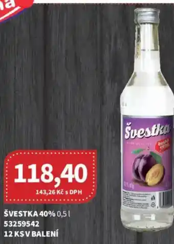 Kubík potraviny Švestka 40% nabídka