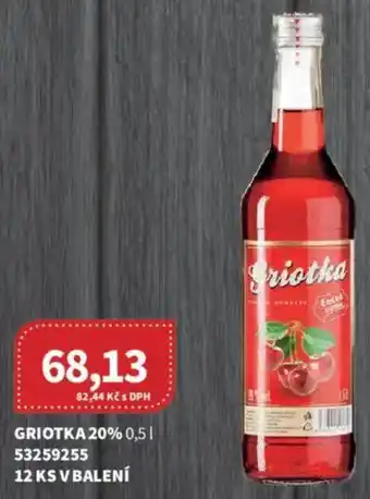 Kubík potraviny Griotka 20% nabídka
