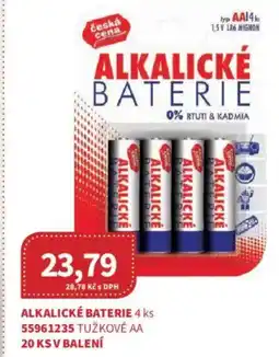 Kubík potraviny Alkalické baterie nabídka
