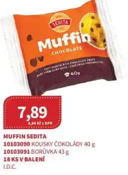 Kubík potraviny Muffin sedita nabídka