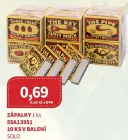 Kubík potraviny Zápalky nabídka