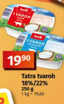 COOP TIP Tatra tvaroh 18%/22% nabídka