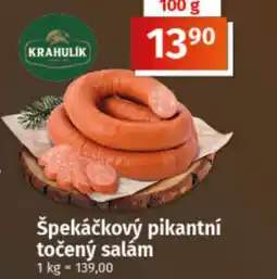 COOP TIP Špekáčkový pikantní točený salám nabídka