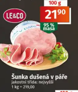 COOP TIP Šunka dušená v páře nabídka