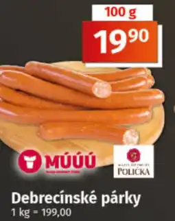 COOP TIP Debrecínské párky nabídka