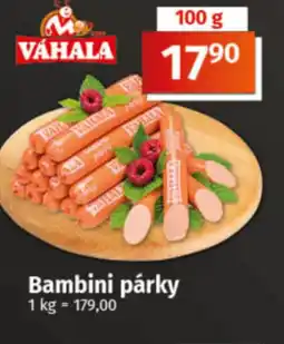 COOP TIP Bambini párky nabídka