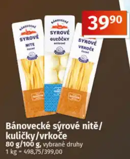 COOP TIP Bánovecké sýrové nitě/ kuličky/vrkoče nabídka
