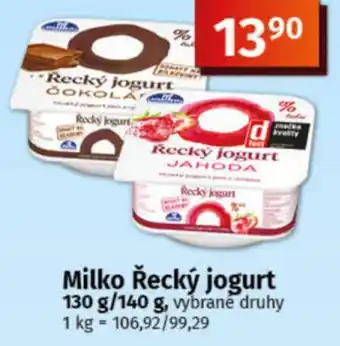 COOP TIP Milko Řecký jogurt nabídka