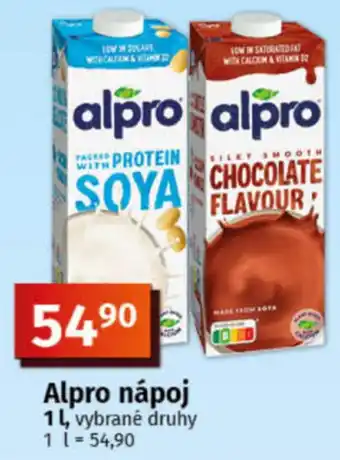 COOP TIP Alpro nápoj nabídka