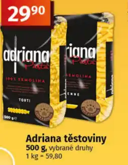 COOP TIP Adriana těstoviny nabídka