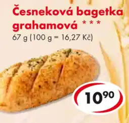 CBA Česneková bagetka grahamová nabídka