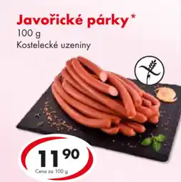 CBA Javořické párky nabídka