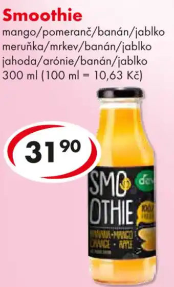 CBA Smoothie nabídka