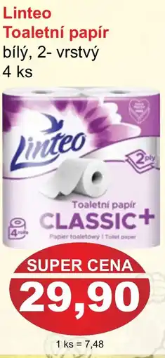 PLUS JIP Linteo Toaletní papír nabídka