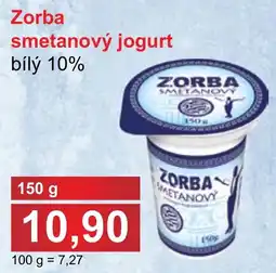 PLUS JIP Zorba smetanový jogurt bílý 10% nabídka