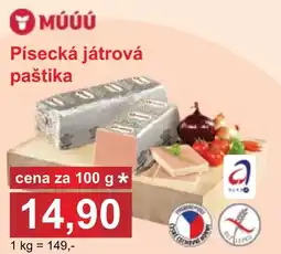 PLUS JIP Písecká játrová paštika nabídka