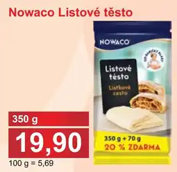 PLUS JIP Nowaco Listové těsto nabídka